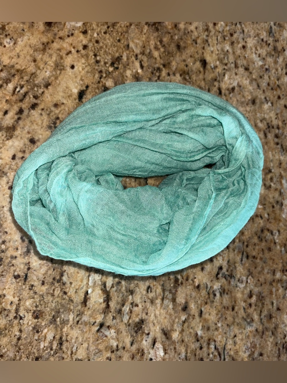 Lightweight Mint Green Infinity Scarf